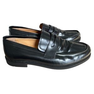 Express Black Leather Penny Loafers Men’s Size 11 Office Career Party Wedding